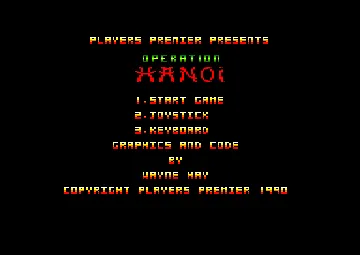 Operation Hanoi (UK) (1990) (Trainer) screen shot title